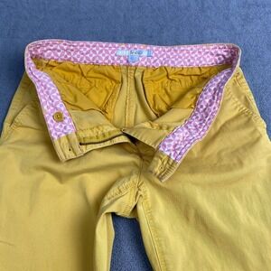 Boden Women's Chino‎ Pants, Size 6R, Yellow, Slim, Mid-Rise, Colorful, Stretch